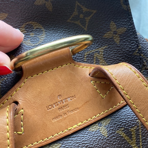 Louis Vuitton Montsouris Backpack MM Brown Canvas Vintage! - Picture 12 of 13